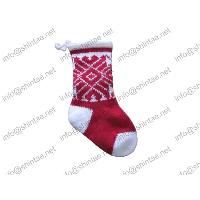 Christmas knitting stocking decoration, 40cm
