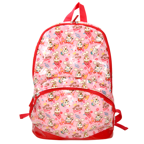 Bunny King Laminated Fabric Backpack