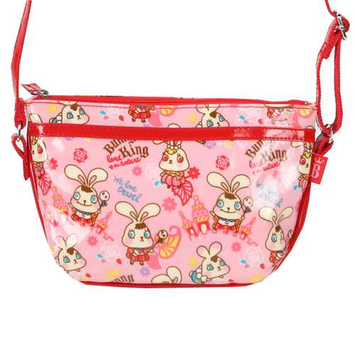 Bunny King Laminated Fabric Shoulder Bag