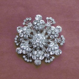 Rhinestone brooch pin