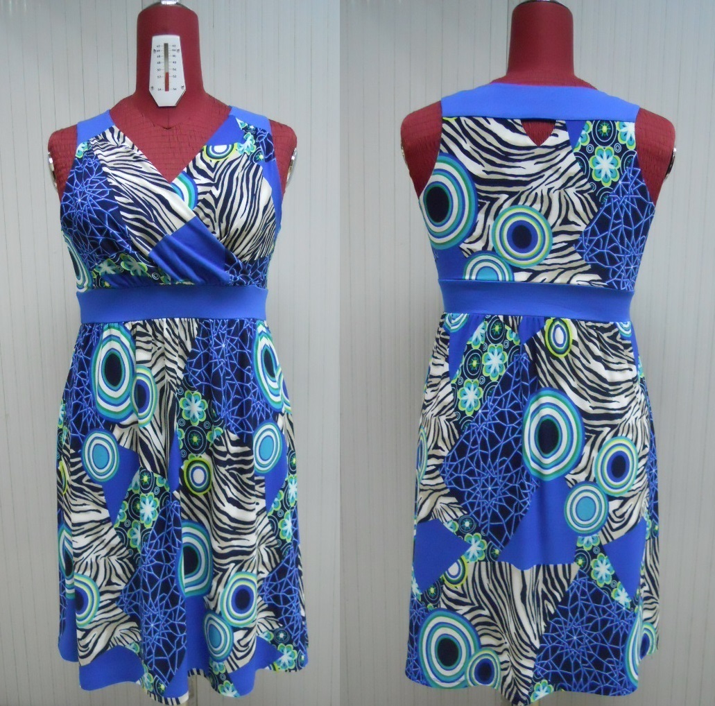 Printed Knitted Sleeveless Dress