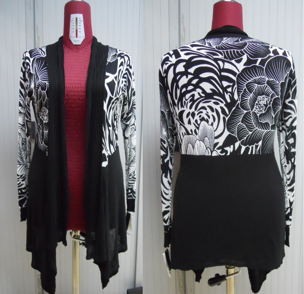 Printed Sharkbite Cardigan