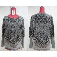 Print Sweather Knitted Top
