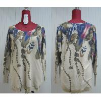 Print Sweather Knitted Top