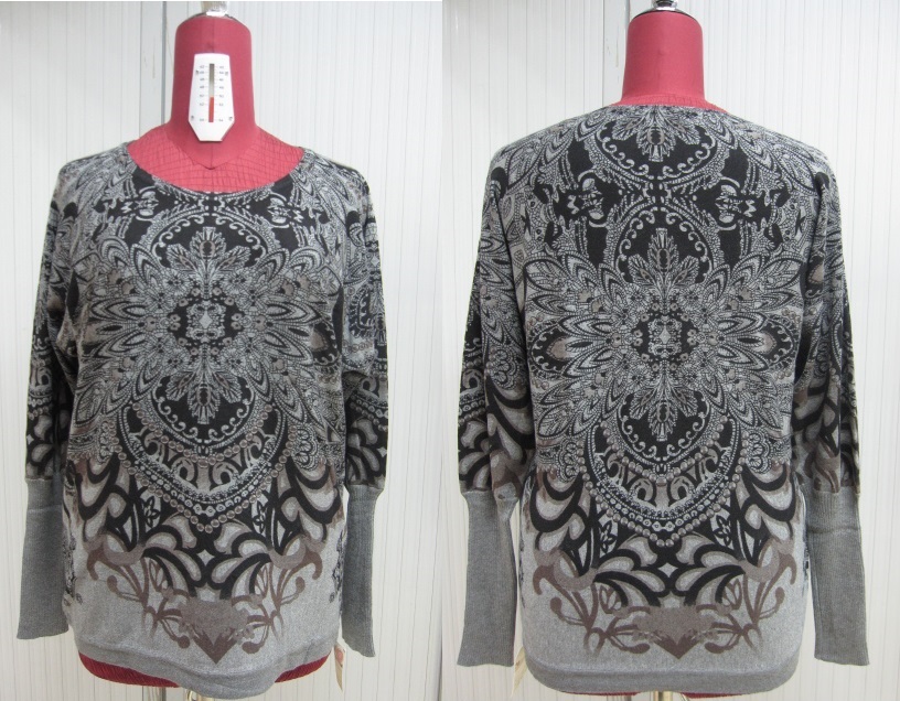 Print Sweather Knitted Top