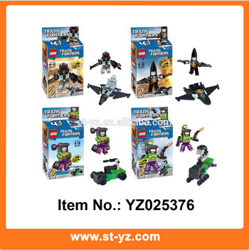 2015 wholesale toys for kids plastic building blocks minifigure trans formers action figures