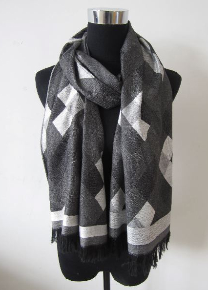 Geometry Jacquard Scarf