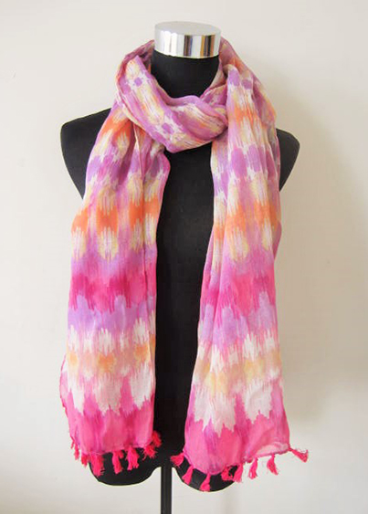 Crayon Print Scarf