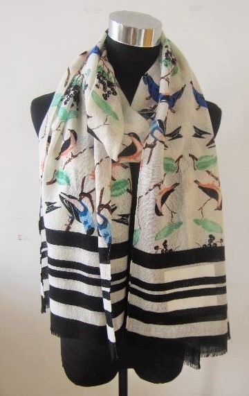 Bird Print Scarf