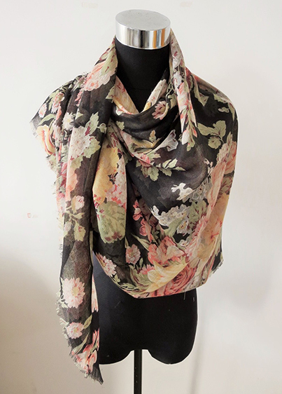 Floral Print Scarf