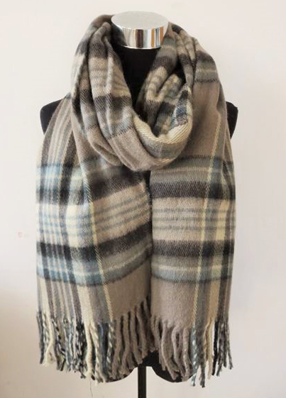 Cashmere-liked Check Scarf