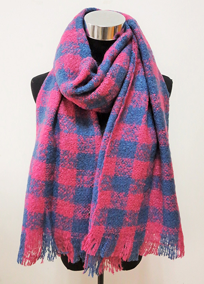 Felt Check Scarf