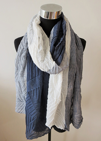 Pressed Color Block Scarf