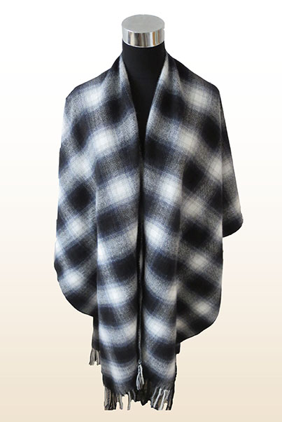 Classic Check Poncho