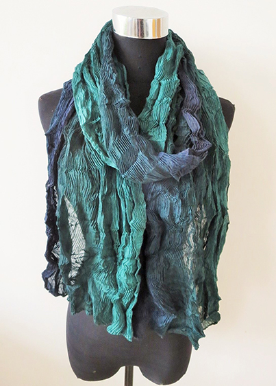 Tie-dyed Crinkle Scarf