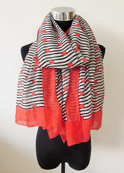 Dot Stripe Scarf