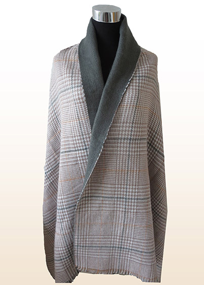 Classic Check Poncho