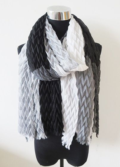 Pressed Color Block Scarf