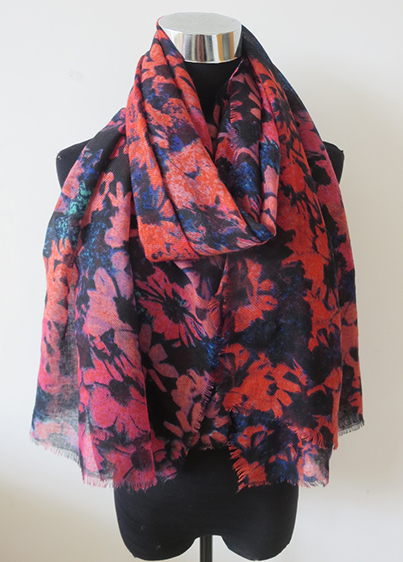 Flower Print Scarf