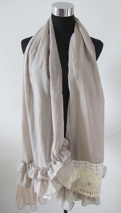 Lace Ruffle Scarf