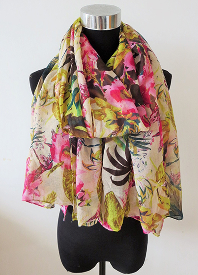 Tropical Print Scarf