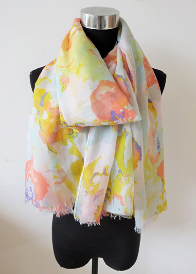 Flower Print Scarf