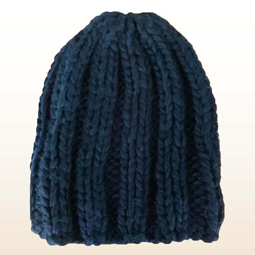 Wool Mix Ribbed Hat