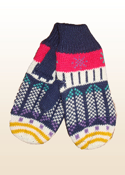 Jacquard Mitten