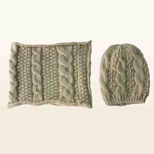 Cable Knitted Set