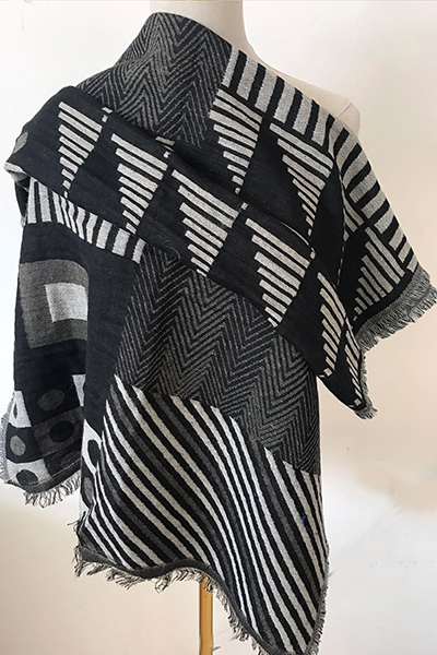 Geometry Jacquard Scarf