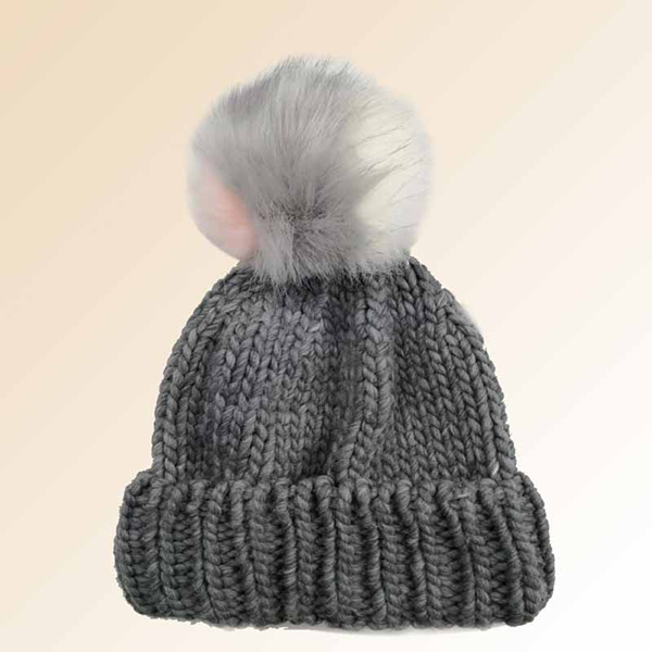 Recycled Chunky PomPom Beanie