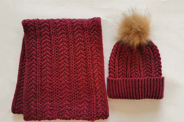 Cable Knitted Set