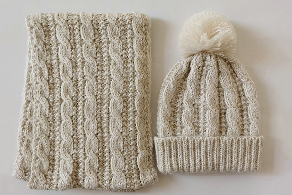 Cable Knitted Set