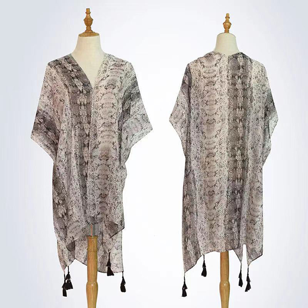 Snake Print Poncho