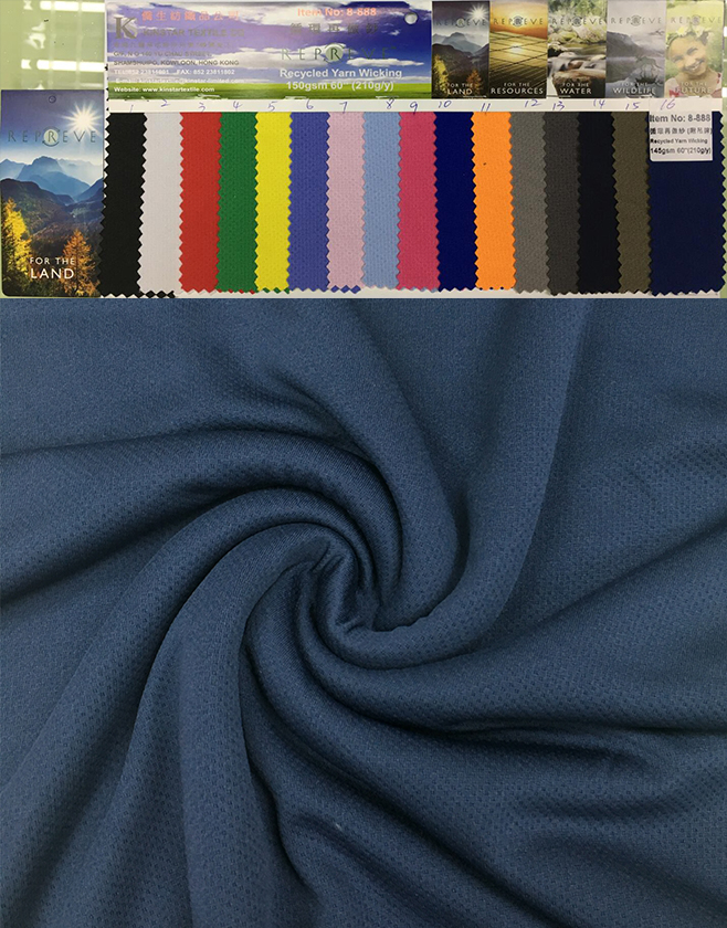 Polyester Recycle Jaquard Sport Fabric Permenent Dry-Fit