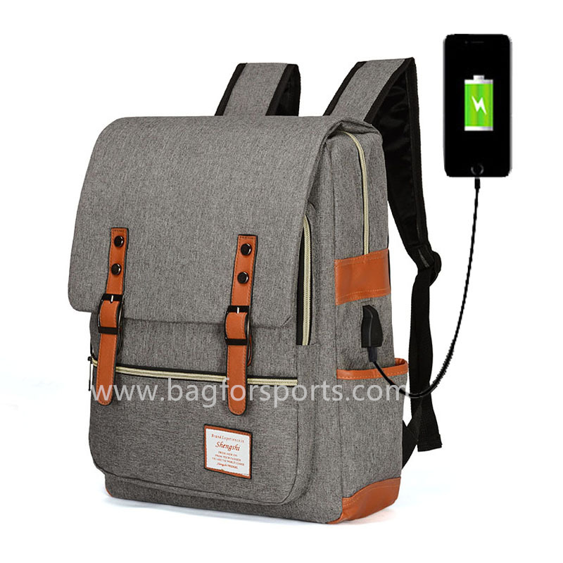 Sell Vintage Laptop Backpack for Women Men,School College Backpack with USB Charging, D0201