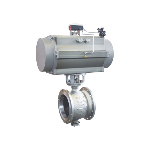 Pneumatic V Port Titanium ball valve