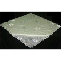 Satin with Machine Embroidery Tablecloths