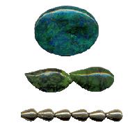 Chrysocalla, chrysoprase & pyrite