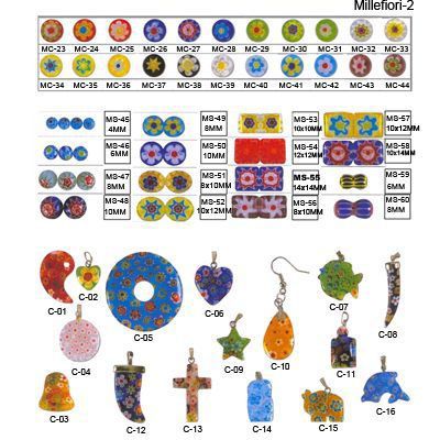 Millefiori Glass Beads