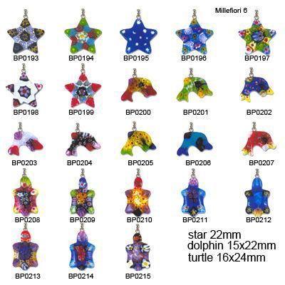 Millefiori Glass Beads