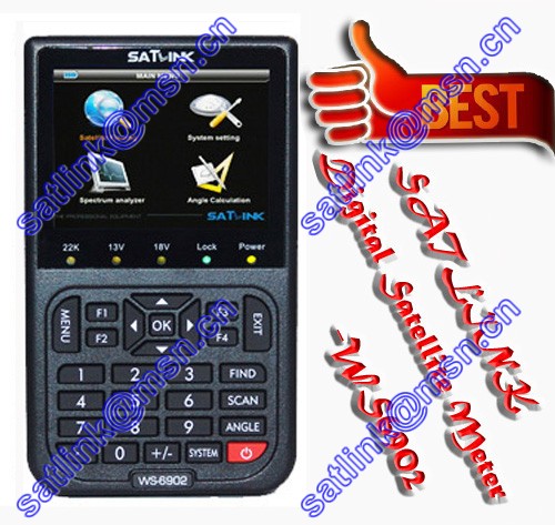 Ws-6902 Digital Satellite Meter & Spectrum Analyzer