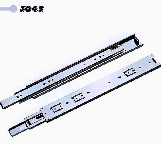 Hot Sale High Quality 45mm 3-fold #3045 Full Extension Telescopic Ball Bearing Drawer Slide
