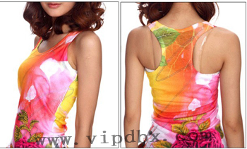 Digital Printing Chiffon Sulbimation Dress Women