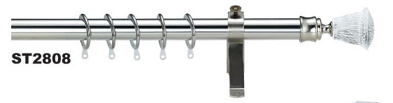 curtain rod/pole hardware Crystal st2808