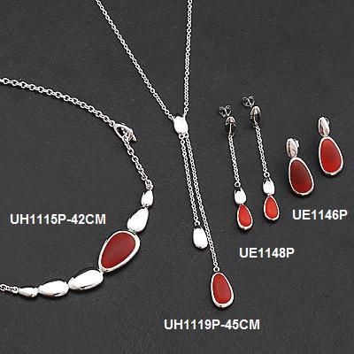 925 Sterling Silver Jewelry Set With Rhodium Plating