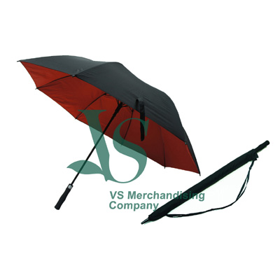 Straight golf umbrella