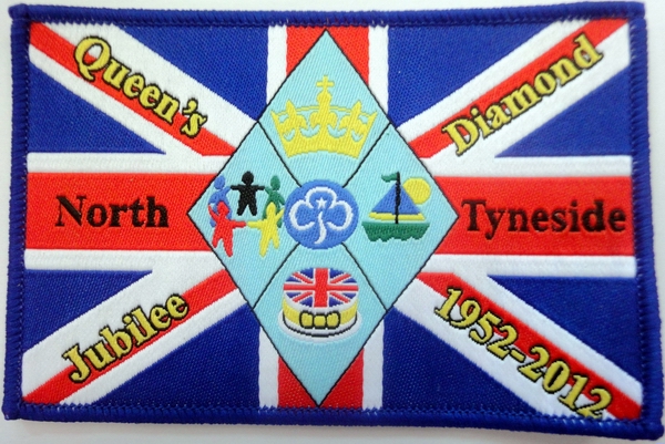 Diamond Flag Girl Guides Scouting Woven Patches