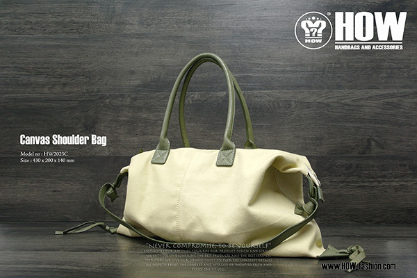 Canvas Large Capacity Top Zipper Closure Unisex Shoulder Bag