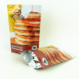 Stand up zipped aluminum foil bags for cookies packaging